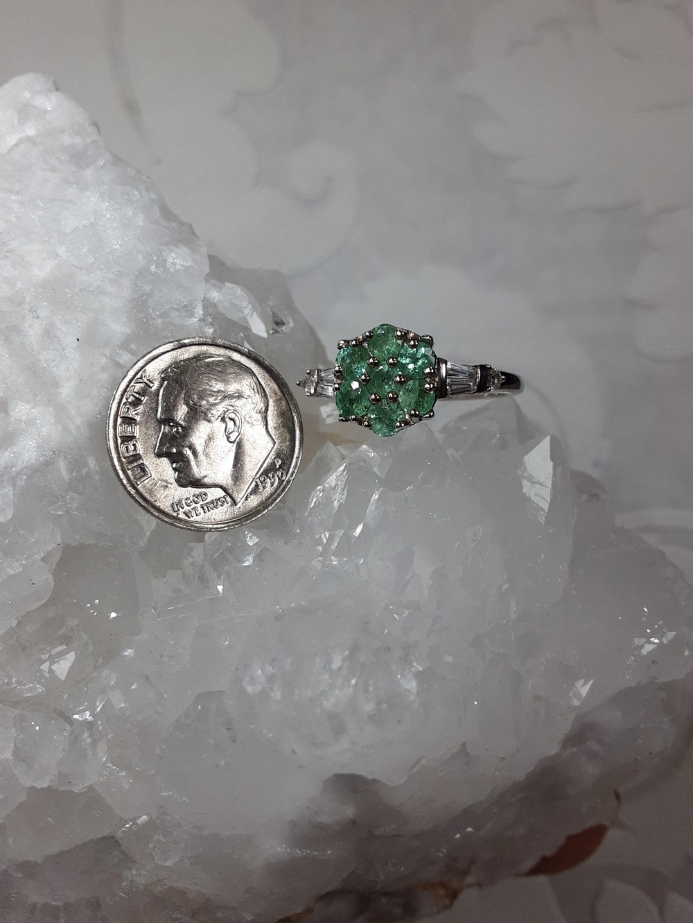 925 emerald ring. - Picture 5 of 6